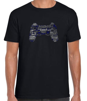 Personalised Gamers WordArt T-shirt PureEssenceGreetings
