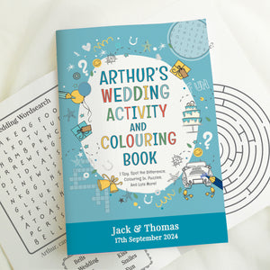 Personalised Wedding Activity Book for Kids Pure Essence Greetings