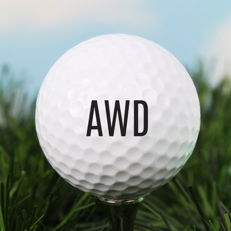 Personalised Initials Golf Ball Pure Essence Greetings 