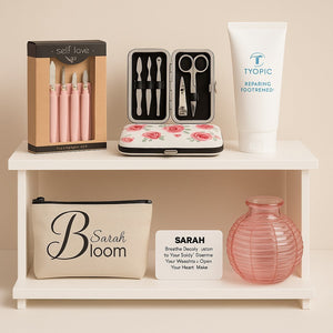 WELLBEING BLOOM Self-Care Personalised Gift Box PureEssenceGreetings