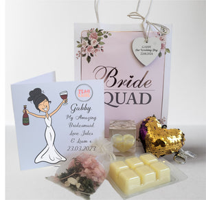 Bridesmaid Fun Wedding Personalised Card PureEssenceGreetings