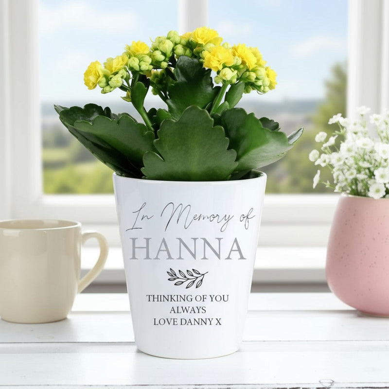 Wife Memorial Personalised Plant Pot and Keepsake Wallet Card Gift Set PureEssenceGreetings