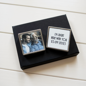 Personalised Photo Wedding Cufflinks | In Loving Memory PureEssenceGreetings