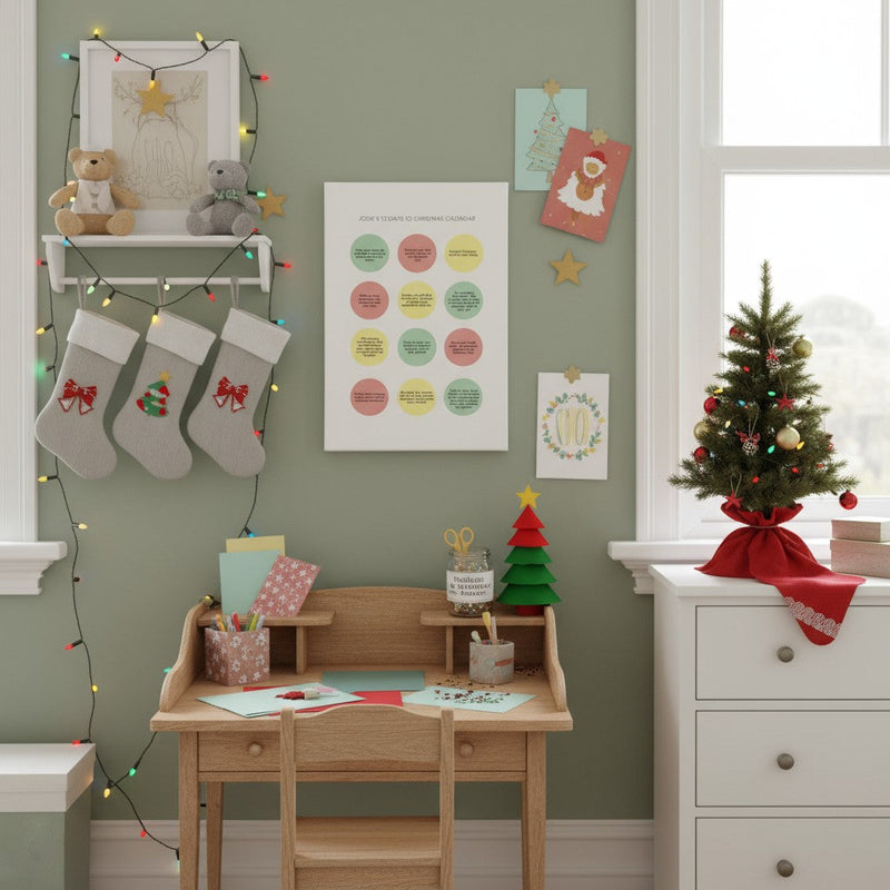 Children’s 12 Days to Christmas Wellbeing Advent Calendar Box – Personalised Gift Set Pure Essence Greetings