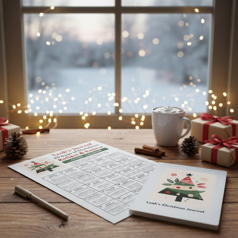 Affirmation Prompts Christmas Advent Calendar Box PEGGY