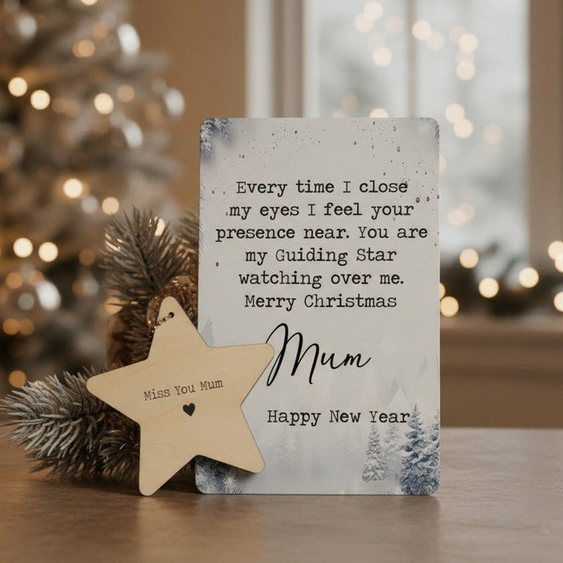 Personalised Remembrance Christmas Husband Card & Decoration Gift Set | 001 PureEssenceGreetings