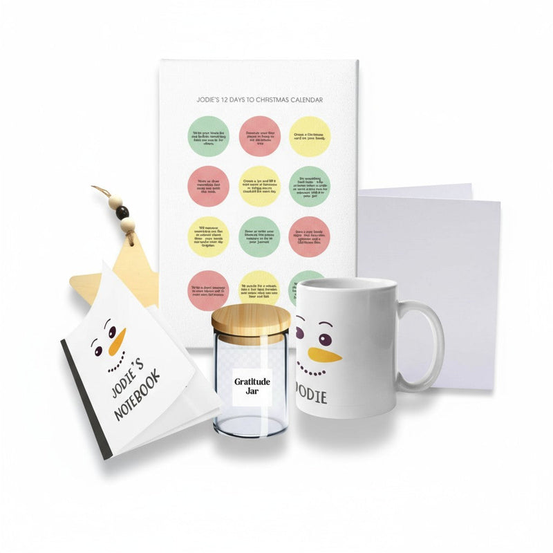 Children’s 12 Days to Christmas Wellbeing Advent Calendar Box – Personalised Gift Set Pure Essence Greetings