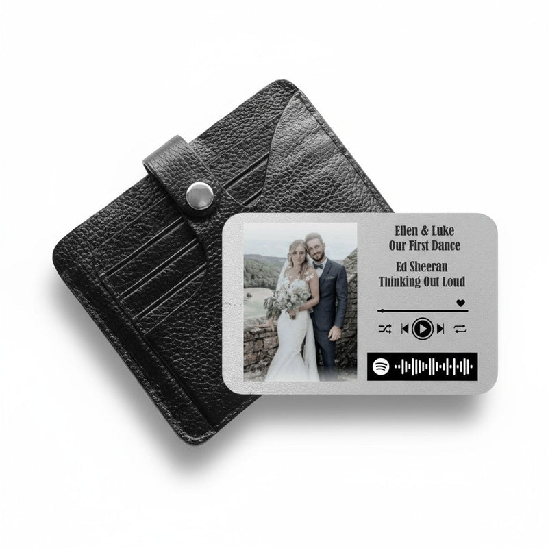 Personalised Scan and Play Photo Wallet Card PureEssenceGreetings