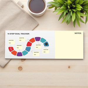 Magnetic 10 Step Goal Tracker – Fridge Motivation Board Pure Essence Greetings