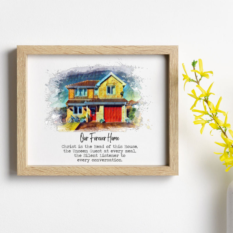 Personalised Framed Home Portrait PureEssenceGreetings