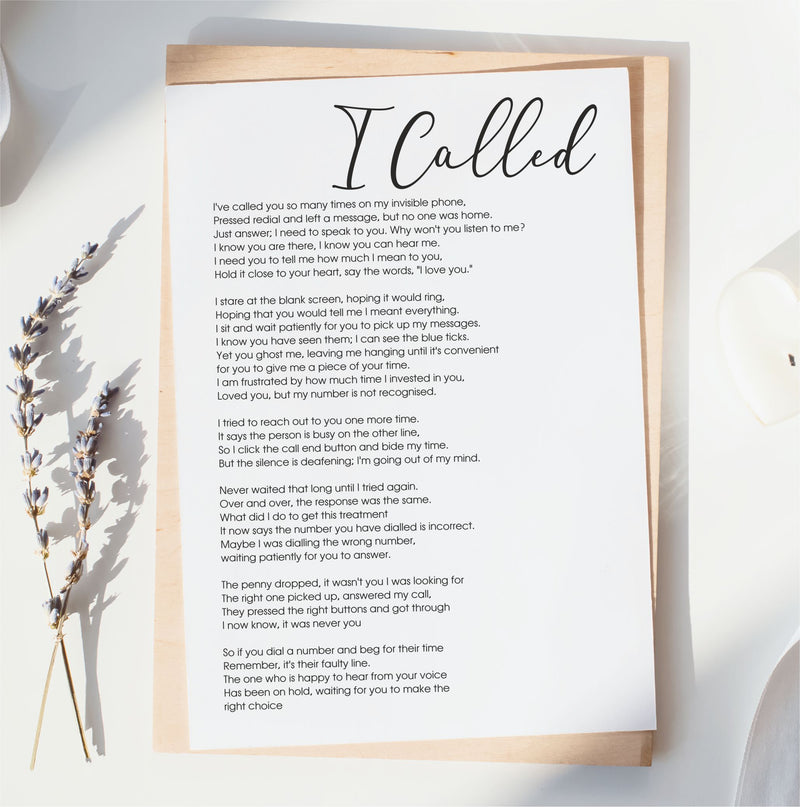 'I Called' | 6-Week Guided Relationship Reflection Audio Journal Set