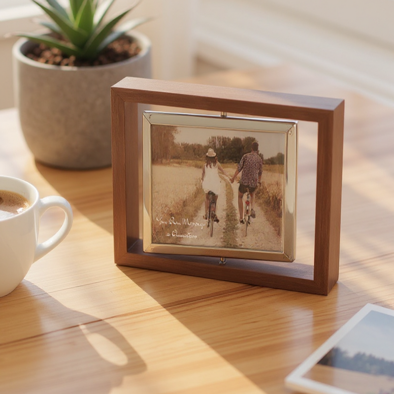 Personalised Rotating Framed Photo Print Poem | Own Image & Text PureEssenceGreetings