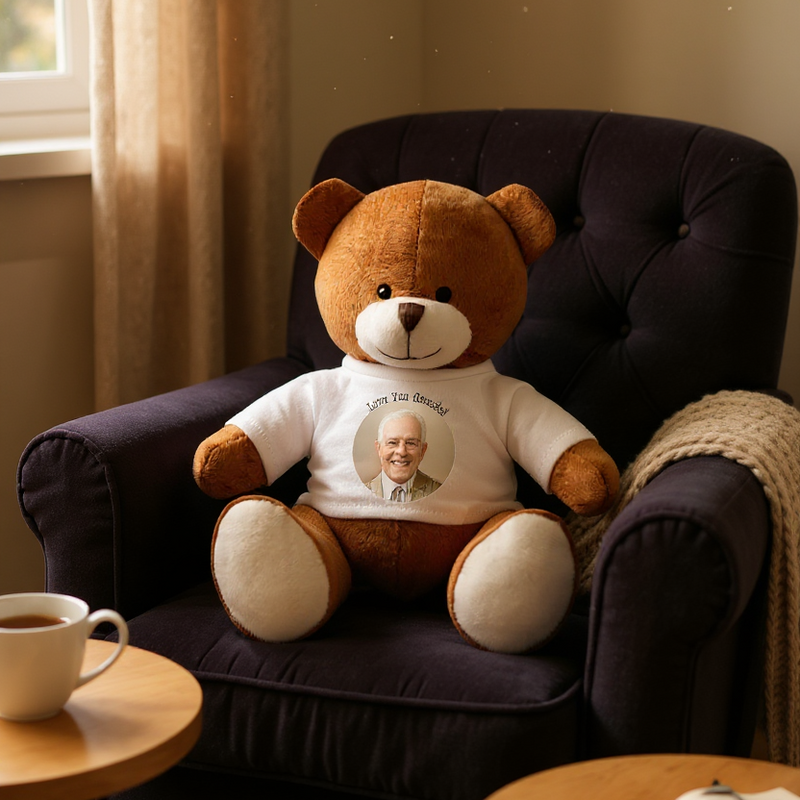 Richard Personalised Photo Teddy Bear | 20cm PureEssenceGreetings