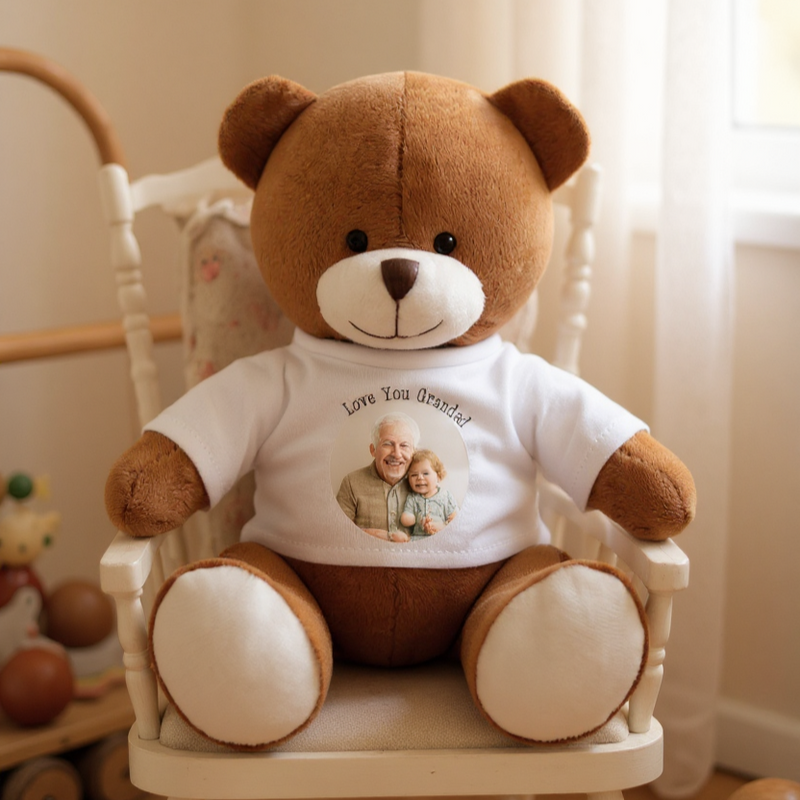 Richard Personalised Photo Teddy Bear | 20cm PureEssenceGreetings