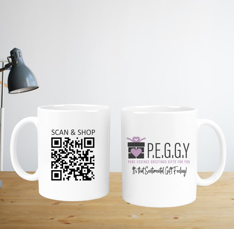 Customised Promotional Mug | LOGO & QR Code PureEssenceGreetings