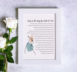 Make Me Feel Mounted Personalised Card PureEssenceGreetings