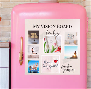 Vision Board Personalised Fridge Magnet PureEssenceGreetings