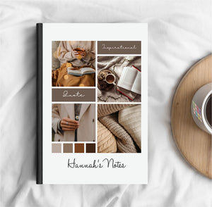 Mood Board Notebook | Own Imagea & Text PureEssenceGreetings