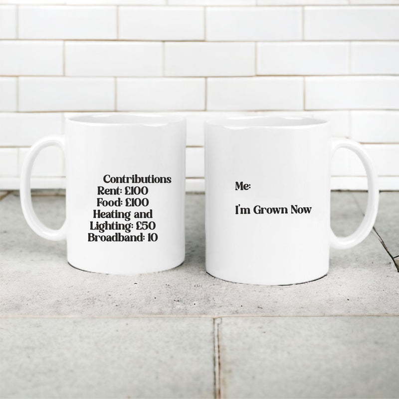 I'm Grown Now Personalised Mug PureEssenceGreetings