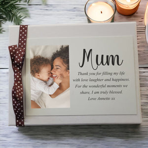 Luxury Personalised Mother's Day Folding Magnetic Photo Keepsake Gift Hamper (SML) PureEssenceGreetings