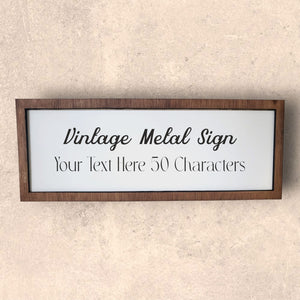 Vintage Wall Sign | Office/Home Pure Essence Greetings