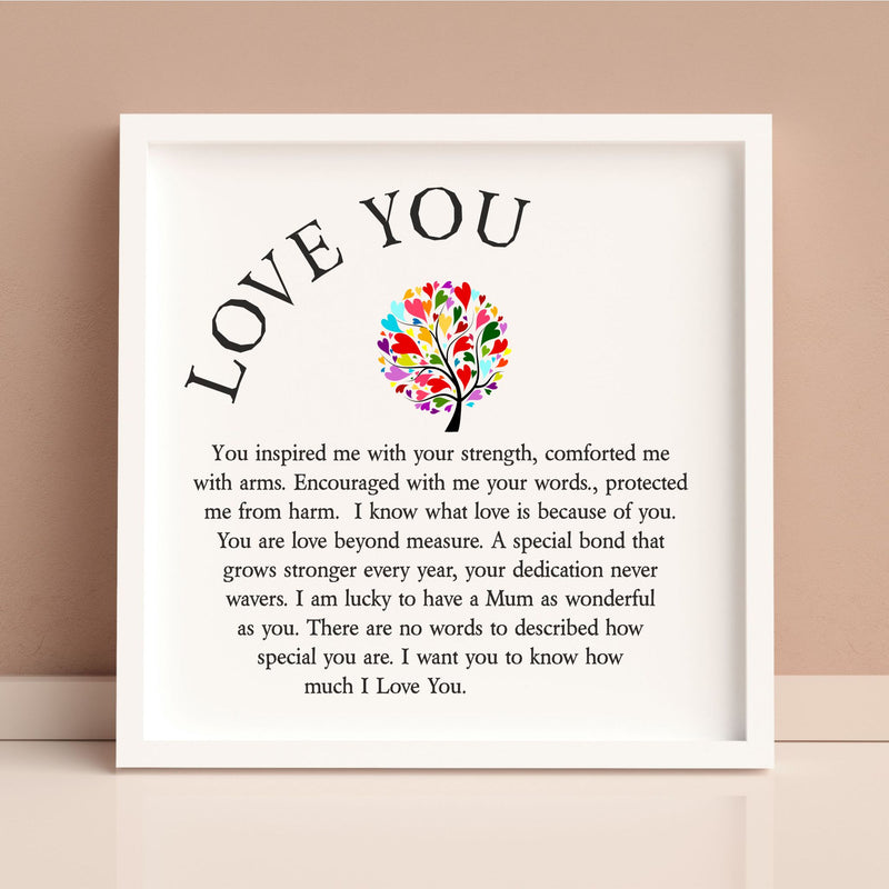 Mum Personalised Vintage Style Metal Framed Plaque PureEssenceGreetings