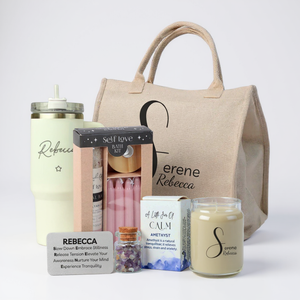 SERENE Personalised Self-Care Wellbeing Gift Bag PureEssenceGreetings