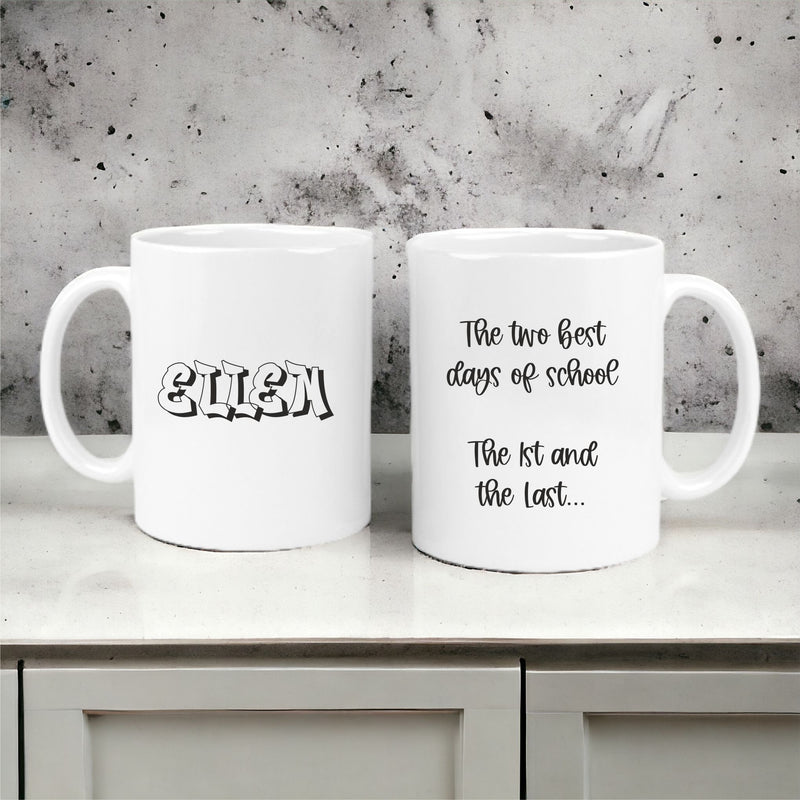 Best Day of School Personalised Mug PureEssenceGreetings