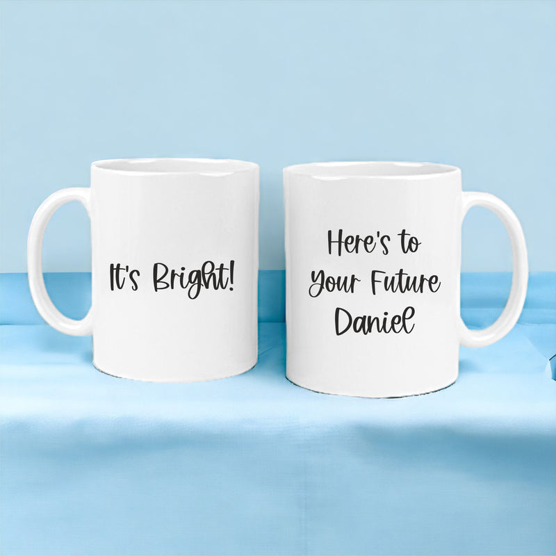 Here's To Your Future.... Personalised School Leavers Graduation Mug PureEssenceGreetings