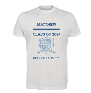 School Leavers Graduate Personalised WordArt T-shirt PureEssenceGreetings
