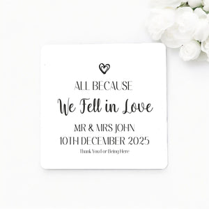 Personalised Wedding Favour Tokens | Pack of 10 PureEssenceGreetings