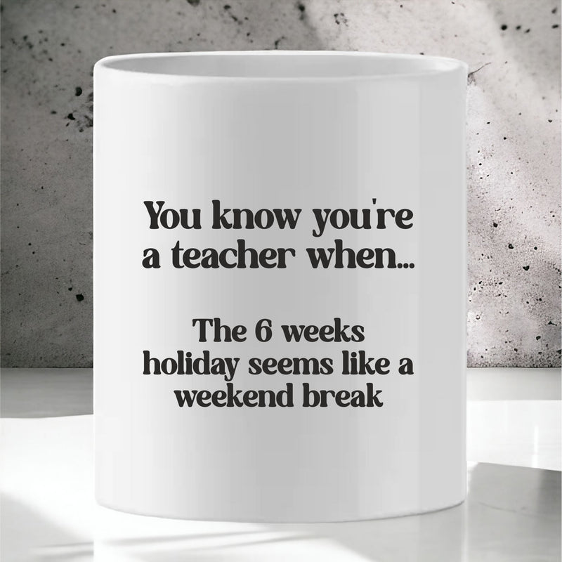 Personalised Teacher Funny Mug PureEssenceGreetings