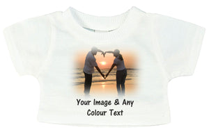 Photo Teddy T-shirt | Own Text Pure Essence Greetings