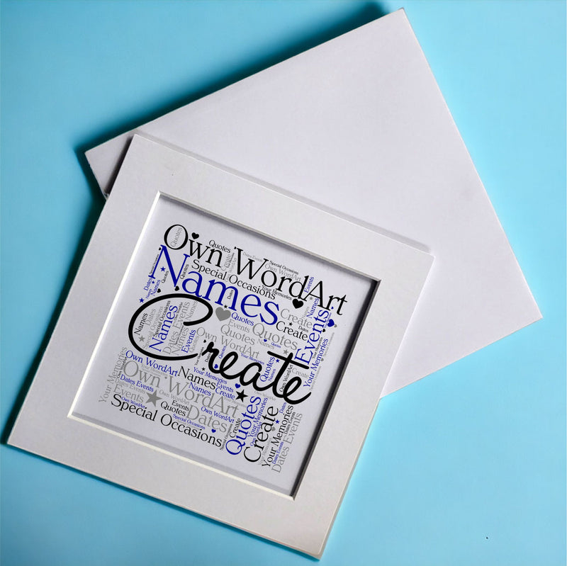 Create Your Own Word Art Greeting Card PureEssenceGreetings