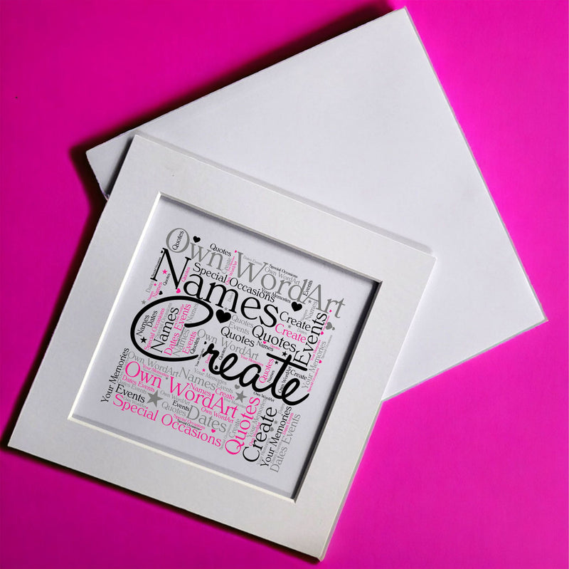 Create Your Own Word Art Greeting Card PureEssenceGreetings