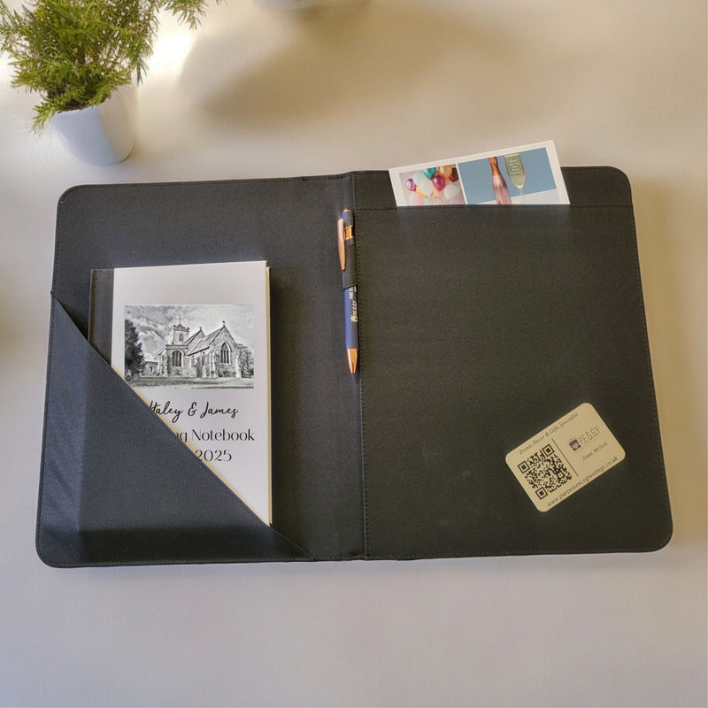Personalised Wedding Venue Organiser and Notebook PureEssenceGreetings