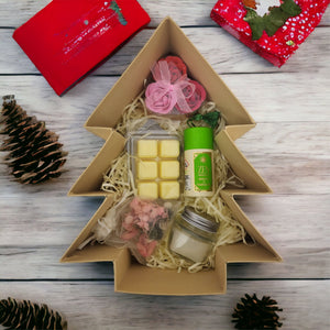 Scented Christmas Tree Personalised  Box |  Gift Hamper for Her PureEssenceGreetings