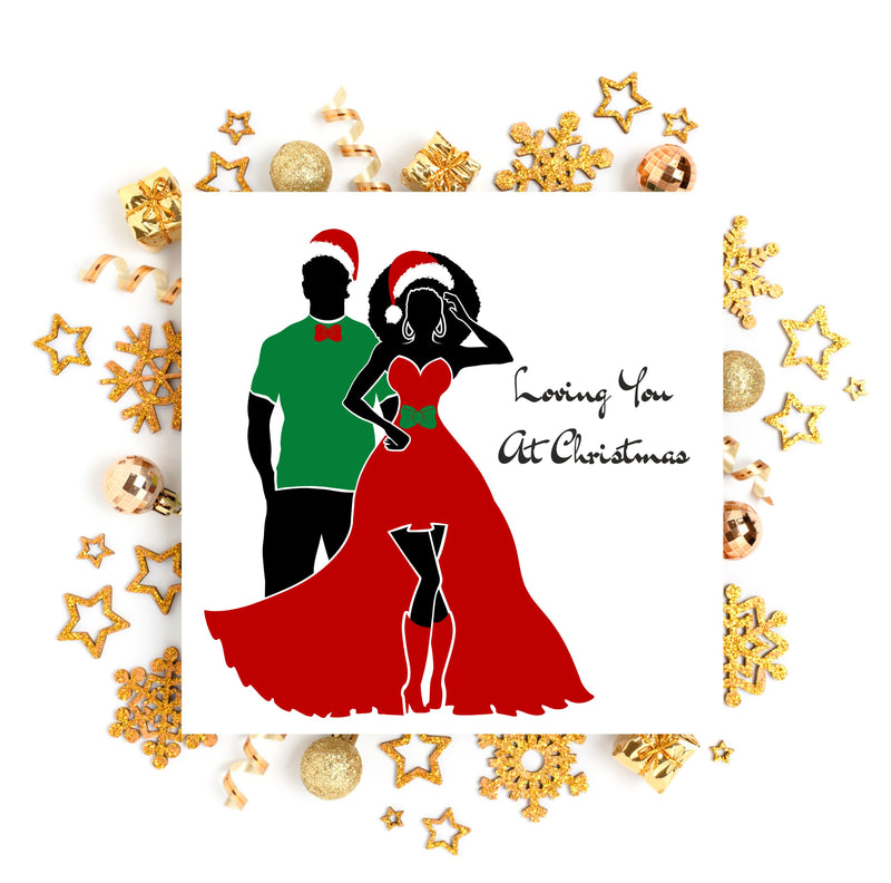 LOVING YOU at Christmas Personalised Greeting Card | 002 PureEssenceGreetings
