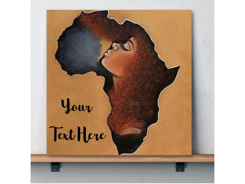 Africa Lady Personalised Greeting Card - Own Text PureEssenceGreetings