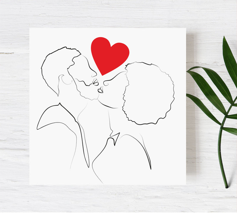 Couple in Love Personalised Card | 002 PureEssenceGreetings