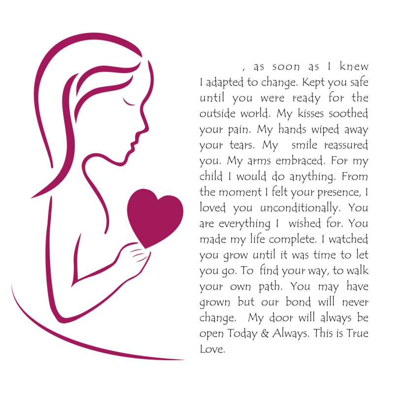 Daughter Personalised Box Framed Poem PureEssenceGreetings