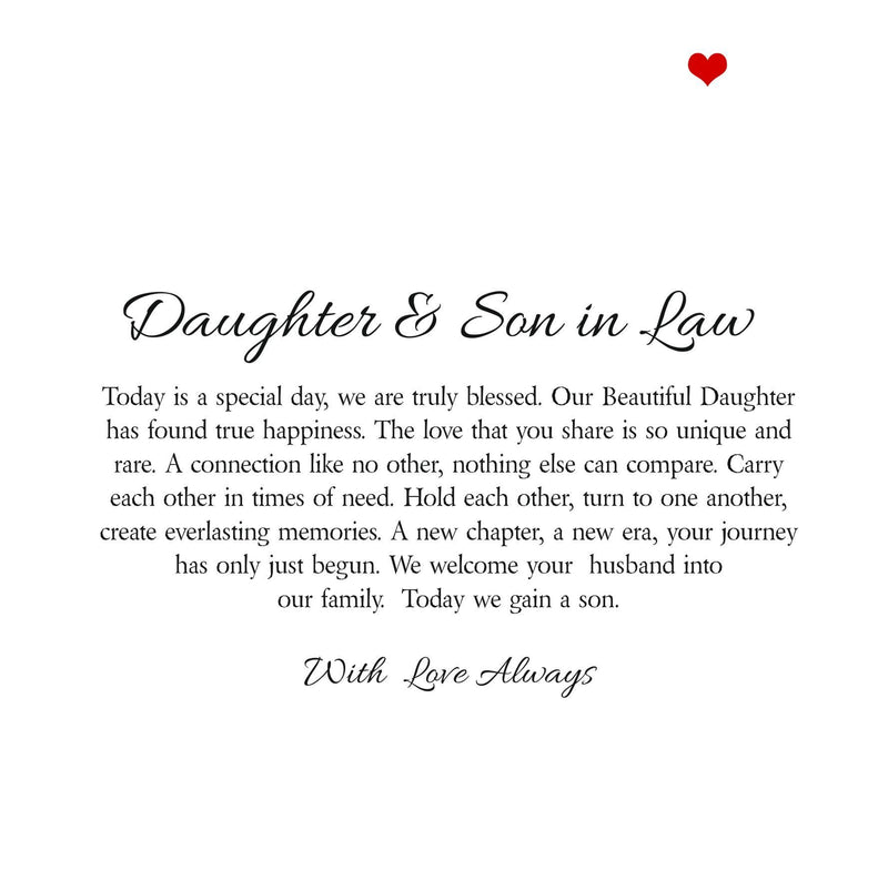 Daughter & Son in Law Wedding Poem PureEssenceGreetings