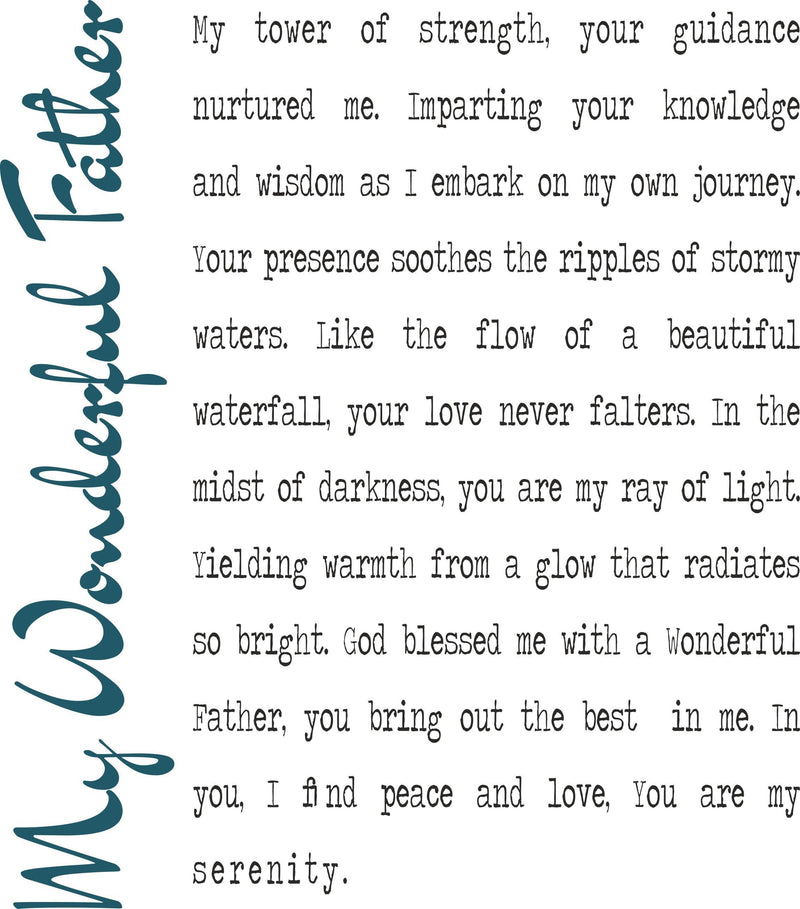 Father Personalised Framed Poem Print - Expression PureEssenceGreetings