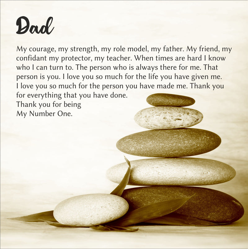 Father Poem Personalised Ceramic Plaque PureEssenceGreetings