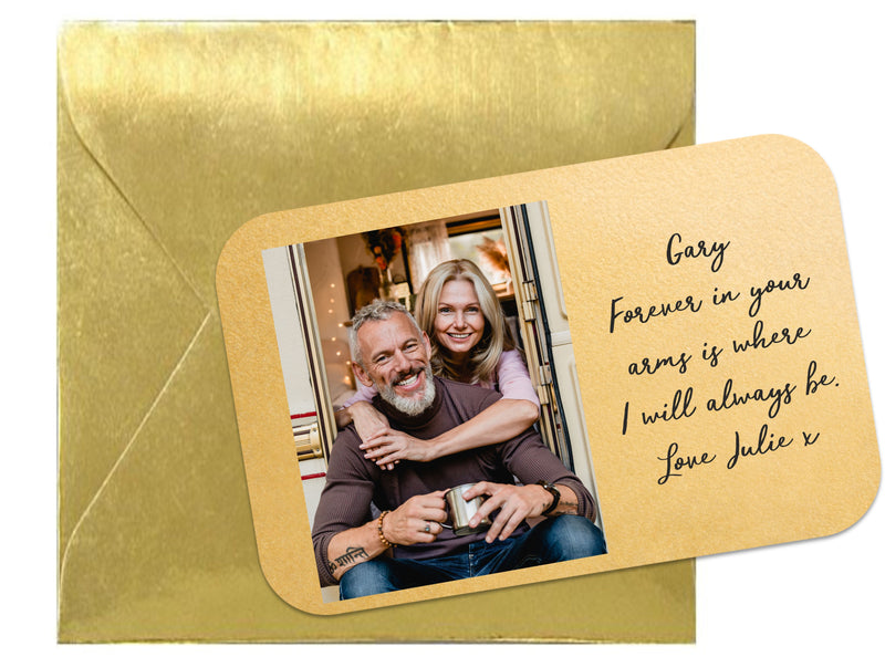 Forever in Your Arms Personalised Love Wallet Card PureEssenceGreetings