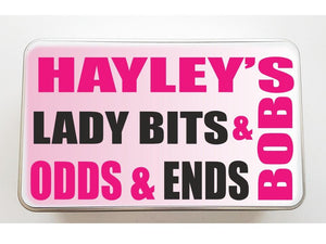 Lady Bits & Bobs Personalised Keepsake Tin - PureEssenceGreetings 