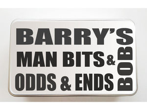 Man Bits and Bobs Personalised Keepsake Tin - PureEssenceGreetings 