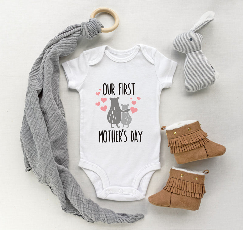 Our First Mother's Day Personalised  Babygro PureEssenceGreetings