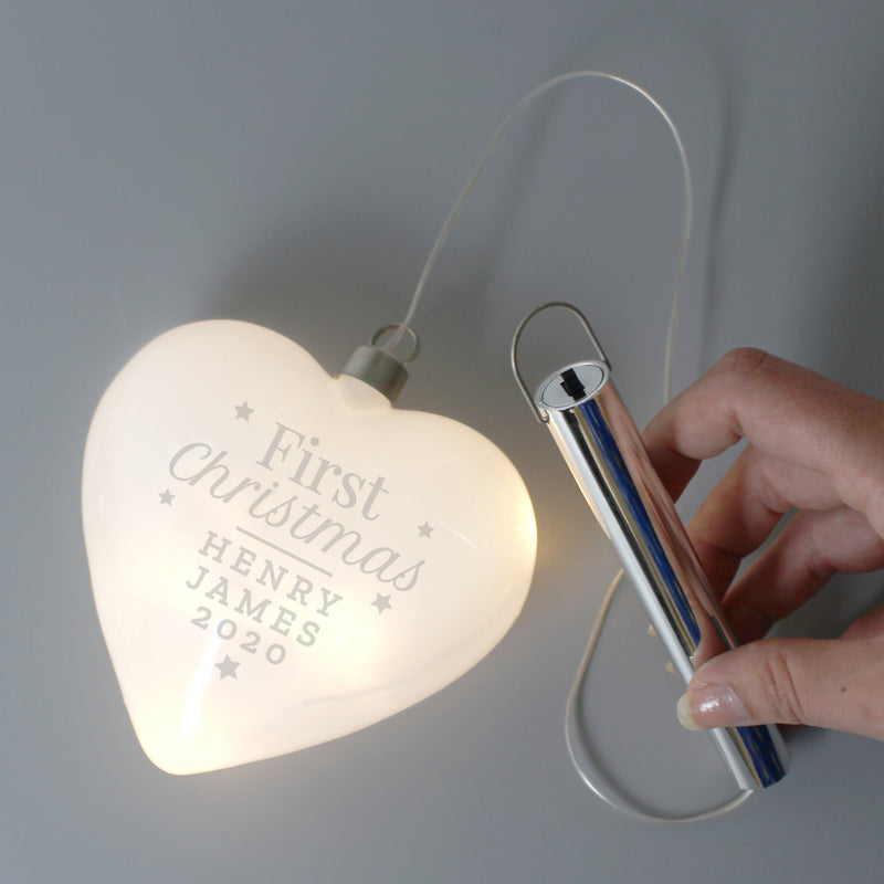 Personalised LED Heart Decoration