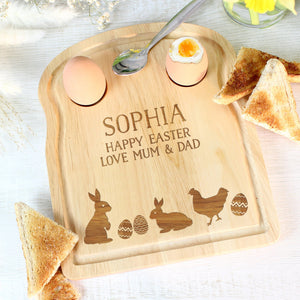 Personalised Spring Egg & Toast Board PureEssenceGreetings